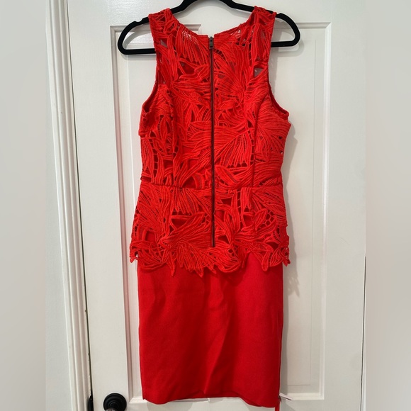 SACHIN & BABI Noir Viola Giupure Lace Peplum Dress - Picture 14 of 17